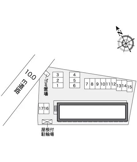 ★手数料０円★東近江市五智町　月極駐車場（LP）